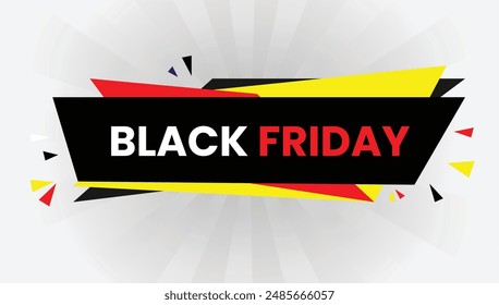 Black Friday Sale! Discover incredible deals with our stylish banner template on a crisp white background. Don't miss out! #black #friday