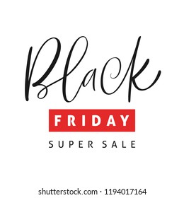Black Friday Sale emblem with calligraphy. Black Friday Sale emblem with calligraphy.