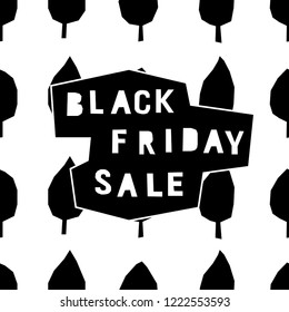 Black friday sale event theme. Abstract black friday pattern background for design shop advertising, market card, party invitation, poster, t shirt, modern web banner etc.