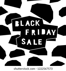 Black friday sale event theme. Abstract black friday pattern background for design shop advertising, market card, party invitation, poster, t shirt, modern web banner etc.