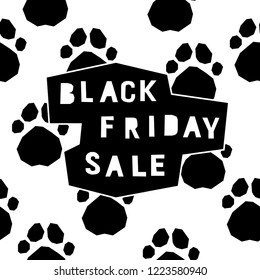 Black friday sale event theme. Abstract black friday pattern background for design shop advertising, market card, party invitation, poster, t shirt, modern web banner etc.