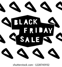 Black friday sale event theme. Abstract black friday pattern background for design shop advertising, market card, party invitation, poster, t shirt, modern web banner etc.