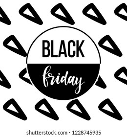 Black friday sale event theme. Abstract black friday pattern background for design shop advertising, market card, party invitation, poster, t shirt, modern web banner etc.