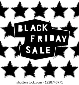 Black friday sale event theme. Abstract black friday pattern background for design shop advertising, market card, party invitation, poster, t shirt, modern web banner etc.