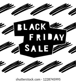 Black friday sale event theme. Abstract black friday pattern background for design shop advertising, market card, party invitation, poster, t shirt, modern web banner etc.
