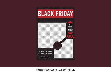 Black Friday Sale Flyer. Black Friday Sale flyers set for business, commerce, promotion and advertising