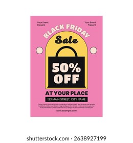 Black Friday Sale flyer poster template design
