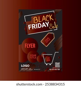 black Friday sale flyer template