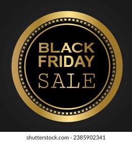 Black friday sale gold background