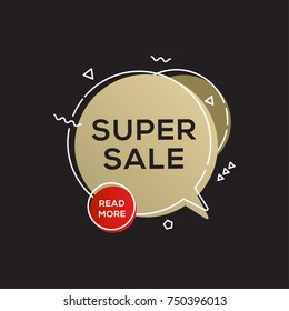Black friday sale golden banner design template. End of season discounts vector illustration.