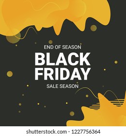 Black friday sale grunge banner. texture background for card, text design