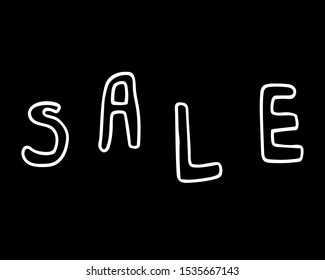 Black Friday Sale handmade lettering, calligraphy grunge texture and black background for logo, banners, labels, badges, prints, posters, web. Vector illustration.