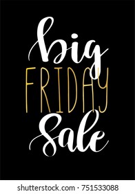  Black Friday Sale handmade lettering, calligraphy phrase for logo, banners, labels
