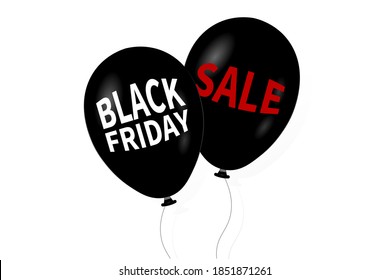 Black Friday Sale horizontal banner for advertising, banners, leaflets and flyers