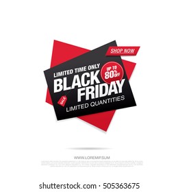 Black friday sale icon on a white background