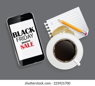 Black Friday Sale Icon Vector Illustration