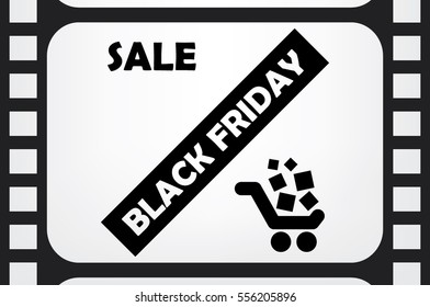 Black friday and sale icon. Vector illustration eps10.