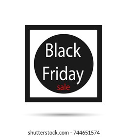 Black Friday sale icon. Vector illustration.
