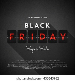 Black Friday sale illustration