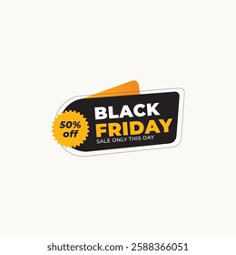 Black Friday Sale Illustration for design needs, Landing Pages, Animation, Apps, Presentations, Content Creator and other Promotions