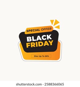 Black Friday Sale Illustration for design needs, Landing Pages, Animation, Apps, Presentations, Content Creator and other Promotions