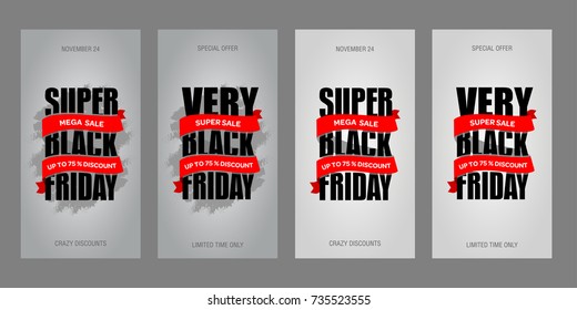 Black Friday sale inscription best design template. Black Friday banner, poster, badge, sticker, web advertising vector illustration.