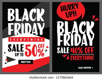 Black Friday sale inscription design template. Black Friday banner. Vector illustration