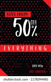 Black Friday sale inscription design template. Black Friday banner. Vector illustration