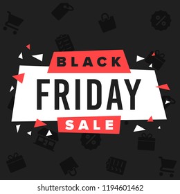 Black Friday sale inscription design template. Black Friday banner. Vector illustration Black friday sale sticker or black friday discount banner. Special offer sale tag discount symbol retail sticker