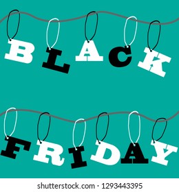 Black Friday sale inscription design template. banner. Vector illustration