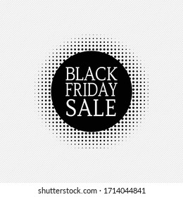 Black Friday sale inscription design template. Vector illustration. Sales, offers and discount. The biggest discounts of the year