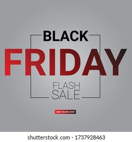 Black friday sale inscription design template. Black friday banner. Vector illustration