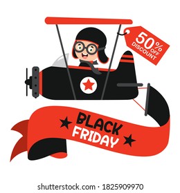 Black Friday Sale Inscription Design Template