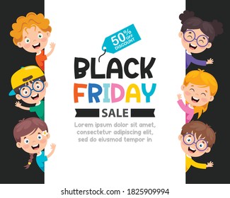 Black Friday Sale Inscription Design Template