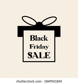 Black Friday sale inscription design template.Vector illustratione