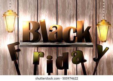Black Friday sale inscription design template. Black Friday banner.