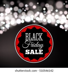 Black Friday sale inscription design template. Banner. Vector illustration