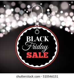 Black Friday sale inscription design template. Banner. Vector illustration