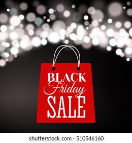 Black Friday sale inscription design template. Banner. Vector illustration