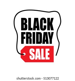 Black Friday sale inscription design template. Black Friday banner. Black Friday Sale Poster. Black Friday Calligraphic Advertising Poster design. Sale Discount Banner Label style. Vector illustration