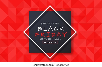 Black Friday sale inscription design template.Vector illustration