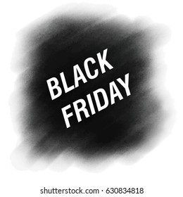 Black Friday sale inscription design template. Black Friday banner. Vector illustration
