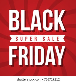 Black Friday sale inscription design template