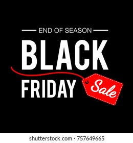 Black Friday sale inscription design template. Banner layout design. Vector illustration