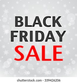 Black Friday Sale inscription on geometric black background