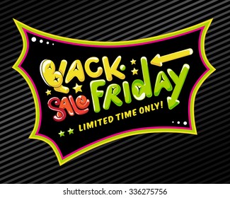Black Friday Sale label.