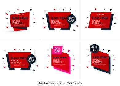 Black friday sale label. Stock vector eps10. Weekend sale banner, special offer