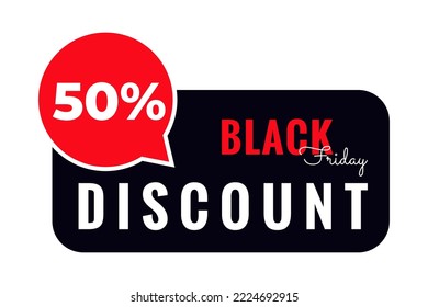 Black Friday sale label tag. Template  for brochure, banner, cover, booklet, print, flyer, card, ad, sign, poster, badge and so on.