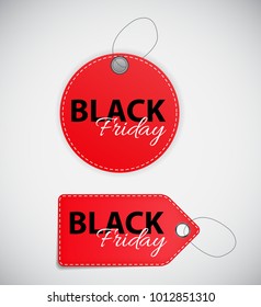 Black Friday Sale Label Vector Illustration EPS10