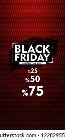 Black Friday Sale label. Vector illustration. modern fabric Design elements for sale banners, posters, cards	
